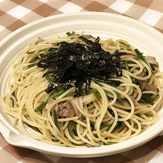 しいたけ香るあっさりパスタ